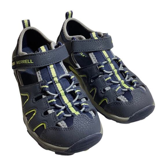 Merrel Little Kid's Hydro H2O Hiker Jr Sandal size 3 US (34 UK) lime green - Picture 1 of 4